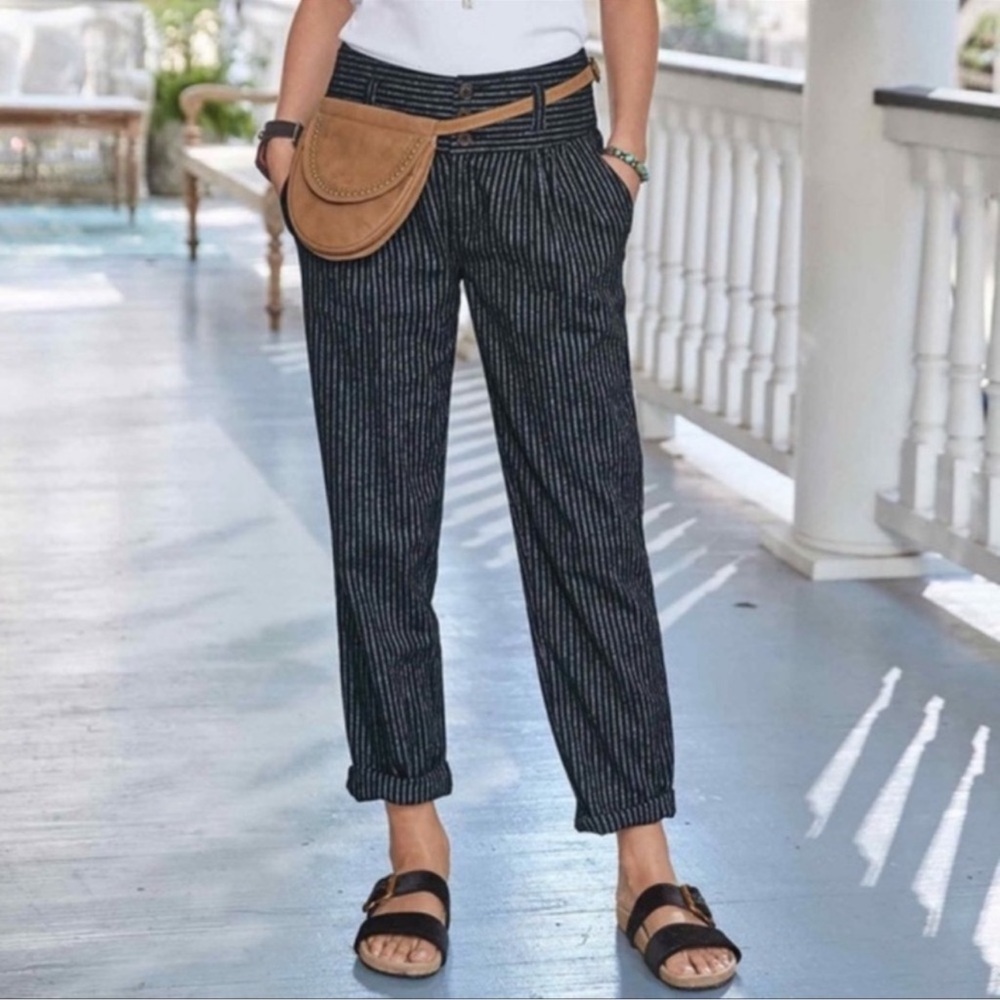 Sundance Amelia Trousers Size‎ 12 Linen Blend New